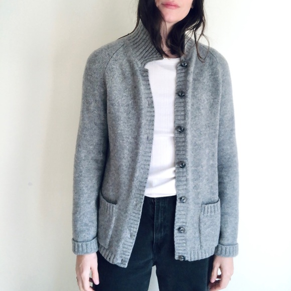 Brooks Brothers Sweaters - Gray lambswool cardigan